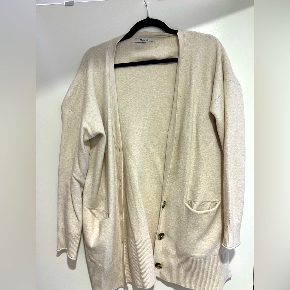 Madewell cream cardigan